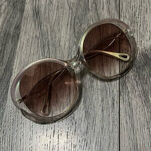 CHLOÉ Gradient Round Sunglasses CE739S Rainbow